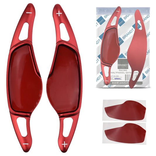 Schaltwippen ALU ROT kompatibel mit BMW F40 G20 21 G80 81 G28 G22 G23 G82 G26 G30 F90 G31 G38 F91 F92 G16 F93 F97 G08 G02 F98 F95 G06 F96 Toyota Supra