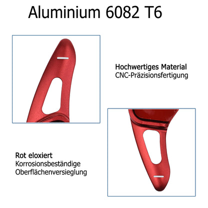 Schaltwippen ALU ROT kompatibel mit BMW F40 G20 21 G80 81 G28 G22 G23 G82 G26 G30 F90 G31 G38 F91 F92 G16 F93 F97 G08 G02 F98 F95 G06 F96 Toyota Supra