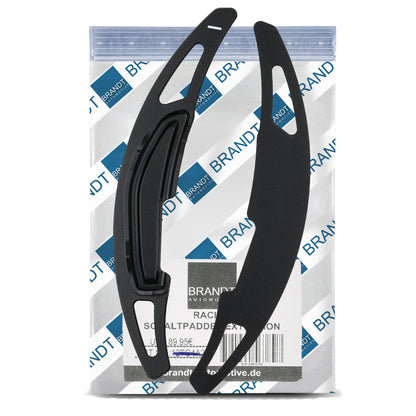 Lenkrad Schaltwippen ALU Schwarz kompatibel mit BMW M2 F22 F87 M3 F30 F35 F80 M4 F32 F82 F83 M5 F10 F18 M6 F06 F12 F13 X5M F15 F85 X6M F16 F86