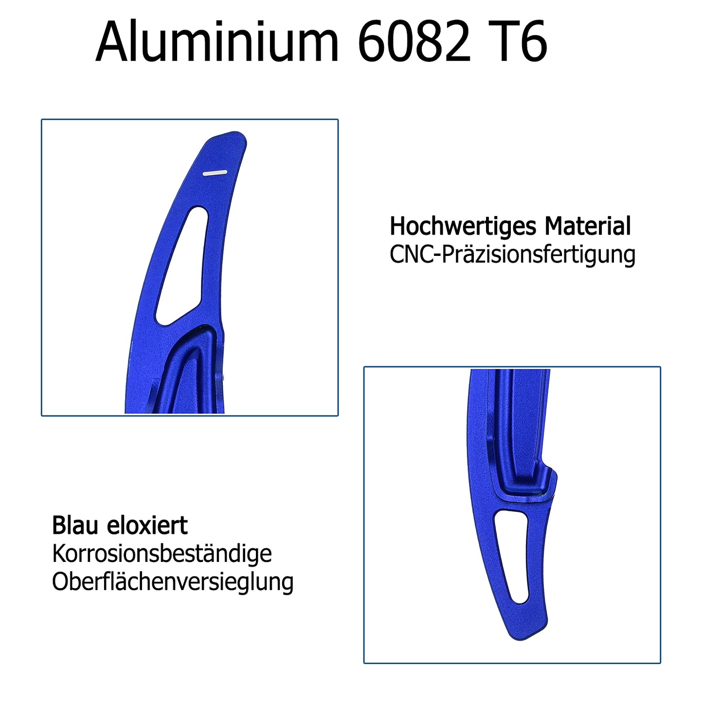 Lenkrad Schaltwippen ALU BLAU kompatibel mit BMW M2 F22 F87 M3 F30 F35 F80 M4 F32 F82 F83 M5 F10 F18 M6 F06 F12 F13 X5M F15 F85 X6M F16 F86