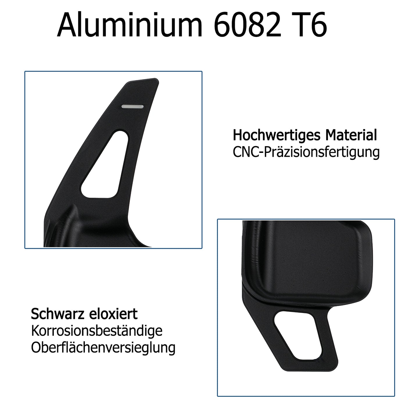 Schaltwippen ALU Schwarz kompatibel mit BMW 1er F20 F21 F22 F23 F45 F46 3er F30 F31 F34 F32 F33 F36 i8 X1 F48 X2 F39 X3 F25 X4 F26 X5 F15 X6 F16