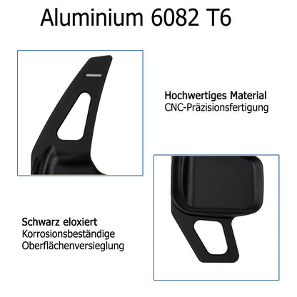 Schaltwippen ALU Schwarz kompatibel mit BMW 1er F20 F21 F22 F23 F45 F46 3er F30 F31 F34 F32 F33 F36 i8 X1 F48 X2 F39 X3 F25 X4 F26 X5 F15 X6 F16