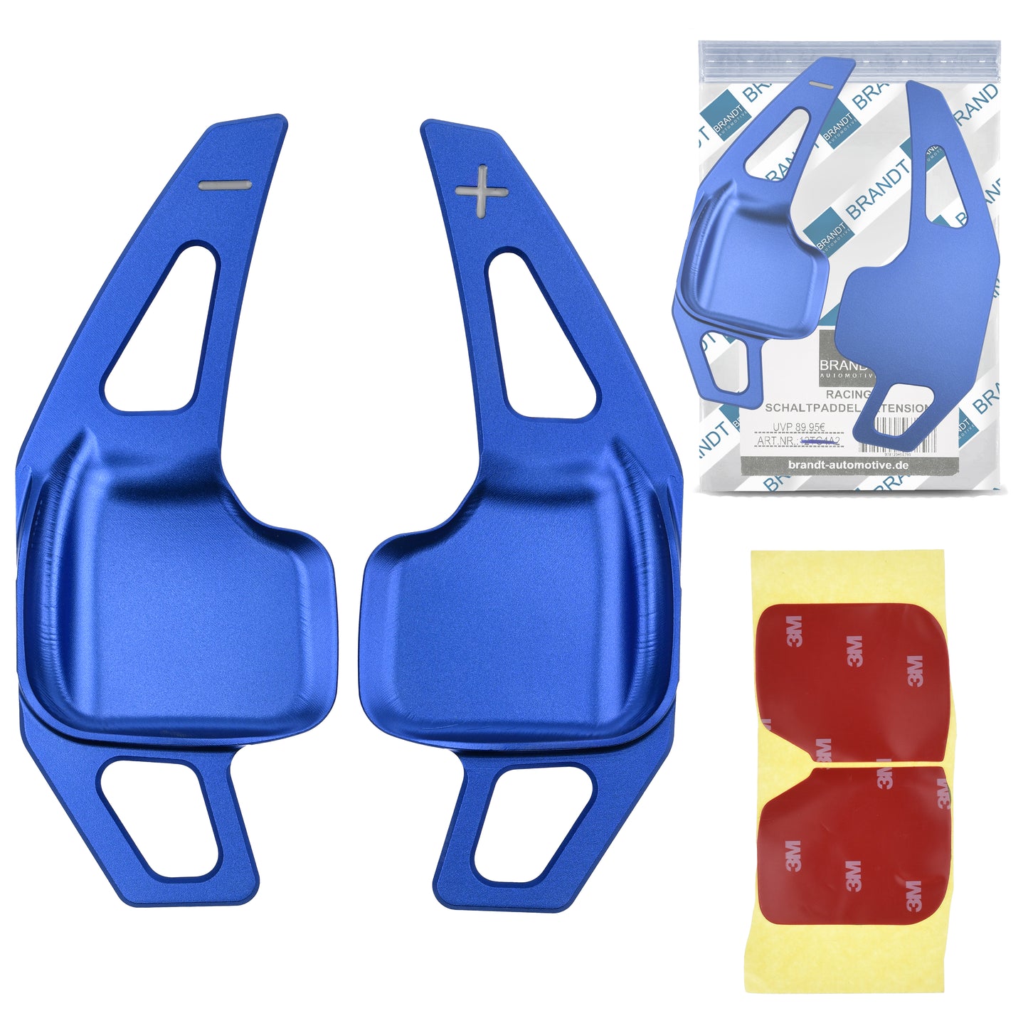 BRANDT Schaltwippen ALU BLAU kompatibel mit BMW 1er F20 F21 2er F22 F23 F45 F46 3er F30 F31 F34 4er F32 F33 F36 i8 X1 F48 X2 F39 X3 F25 X4 F26 X5 F15
