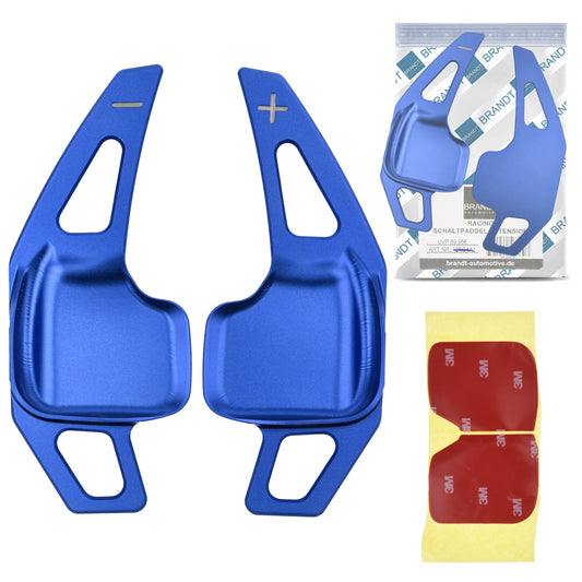 BRANDT Schaltwippen ALU BLAU kompatibel mit BMW 1er F20 F21 2er F22 F23 F45 F46 3er F30 F31 F34 4er F32 F33 F36 i8 X1 F48 X2 F39 X3 F25 X4 F26 X5 F15