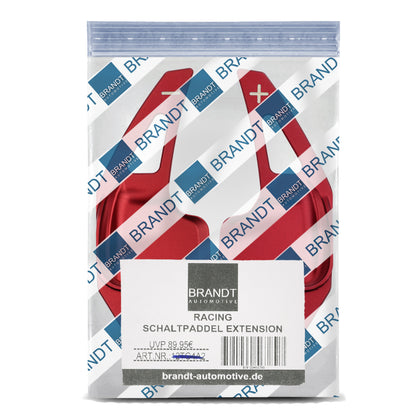 BRANDT Schaltwippen ALU ROT kompatibel mit BMW 1er F20 F21 F22 F23 F45 F46 3er F30 F31 F34 F32 F33 F36 i8 X1 F48 X2 F39 X3 F25 X4 F26 X5 F15 X6 F16