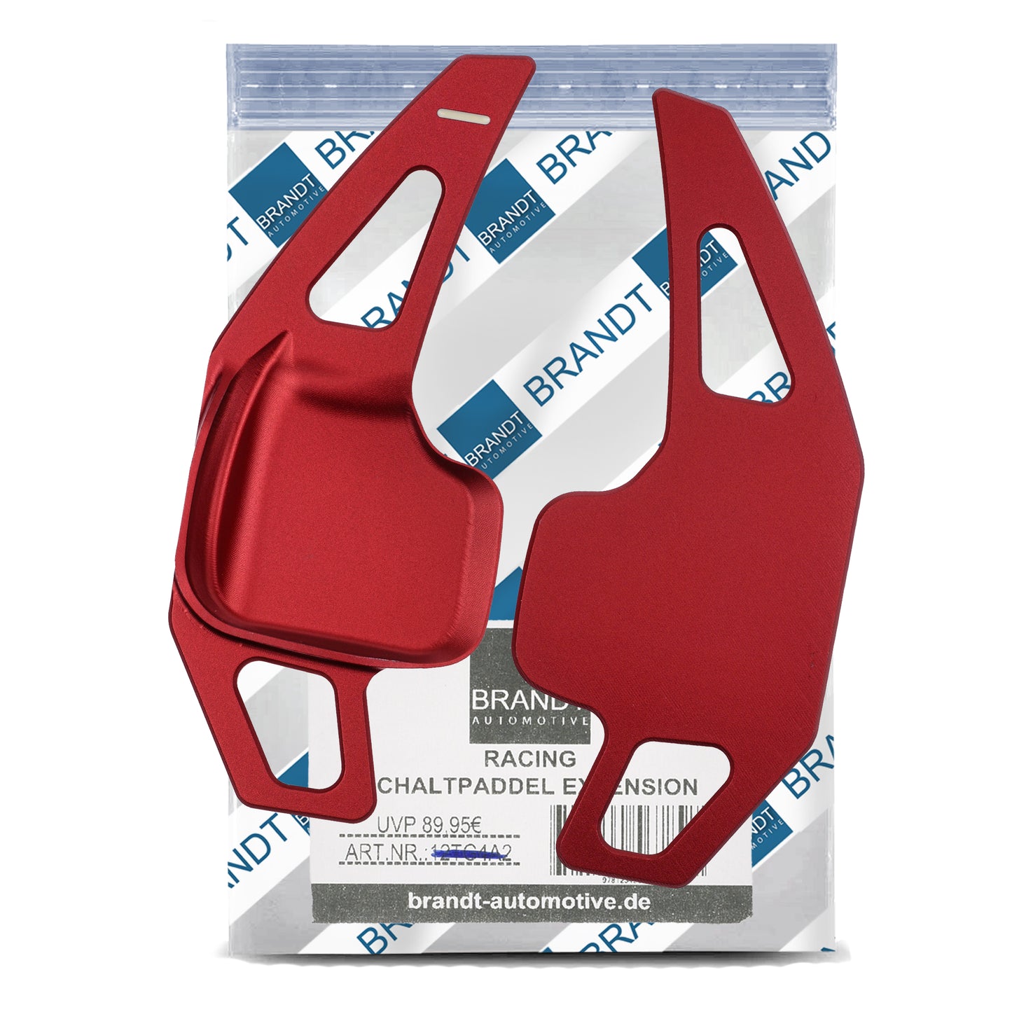 BRANDT Schaltwippen ALU ROT kompatibel mit BMW 1er F20 F21 F22 F23 F45 F46 3er F30 F31 F34 F32 F33 F36 i8 X1 F48 X2 F39 X3 F25 X4 F26 X5 F15 X6 F16