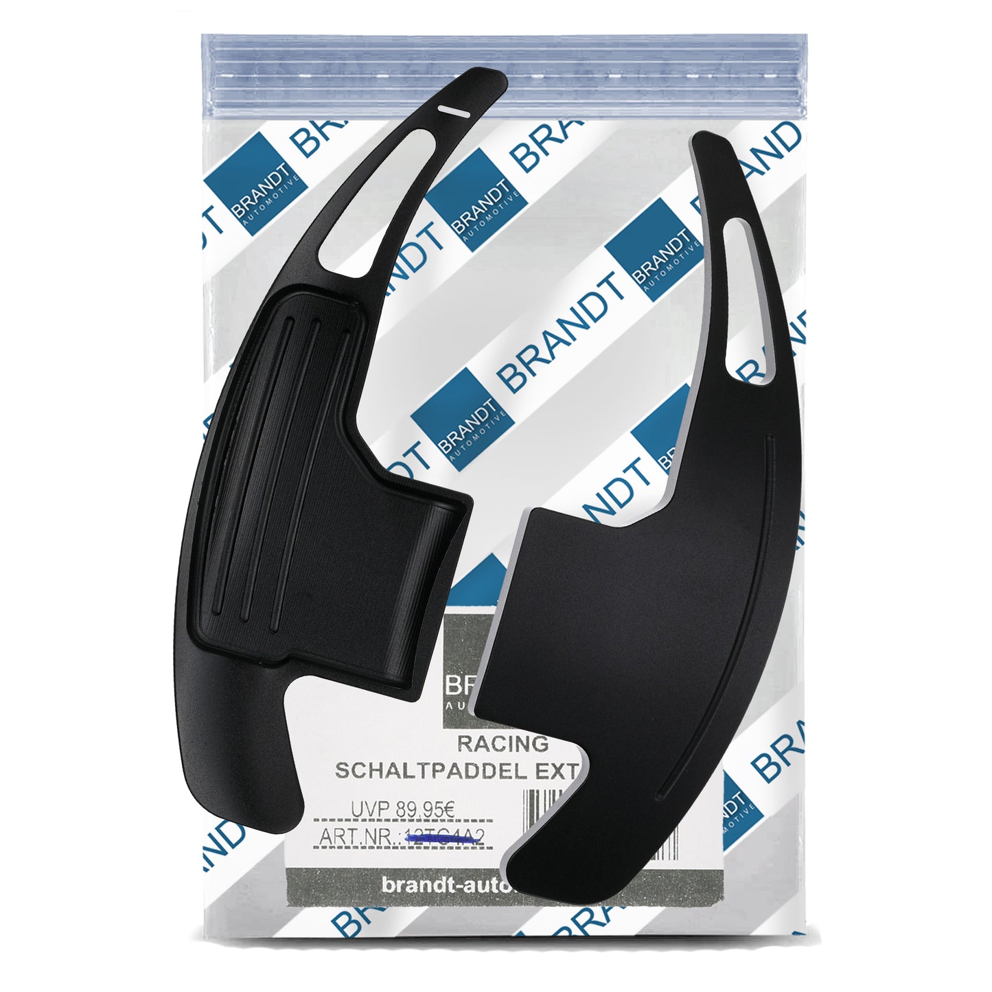 BRANDT Schaltwippen ALU SCHWARZ kompatibel mit FORD MUSTANG VI S550 14-23 Schaltpaddel Paddel Aufsatz Drucktaster Wippenschalter