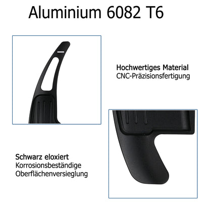 BRANDT Schaltwippen ALU SCHWARZ kompatibel mit FORD MUSTANG VI S550 14-23 Schaltpaddel Paddel Aufsatz Drucktaster Wippenschalter