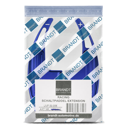 BRANDT Schaltwippen ALU BLAU kompatibel mit FORD MUSTANG VI S550 14-23 Schaltpaddel Paddel Aufsatz Drucktaster Wippenschalter