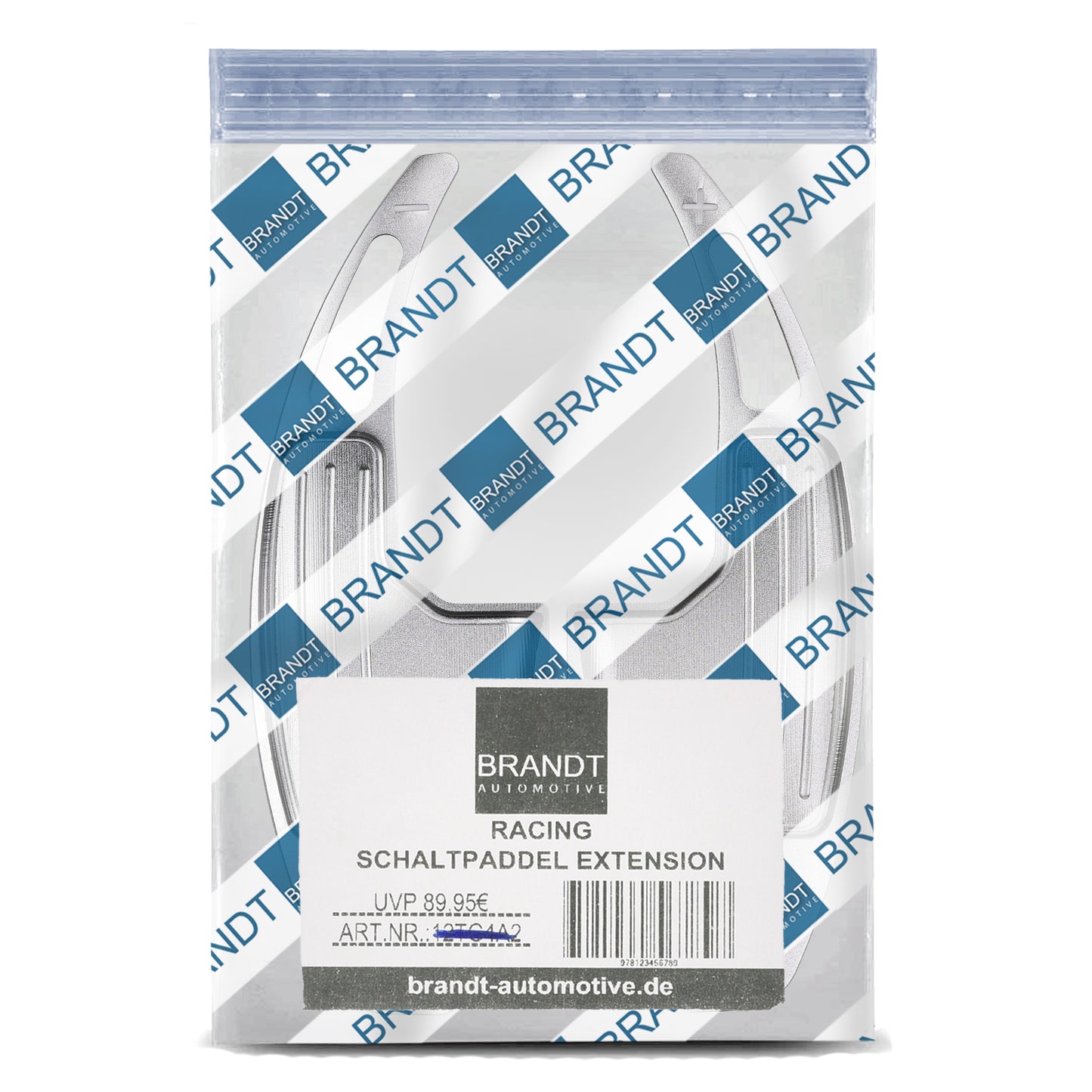 BRANDT Schaltwippen ALU SILBER kompatibel mit FORD MUSTANG VI S550 14-23 Schaltpaddel Paddel Aufsatz Drucktaster Wippenschalter
