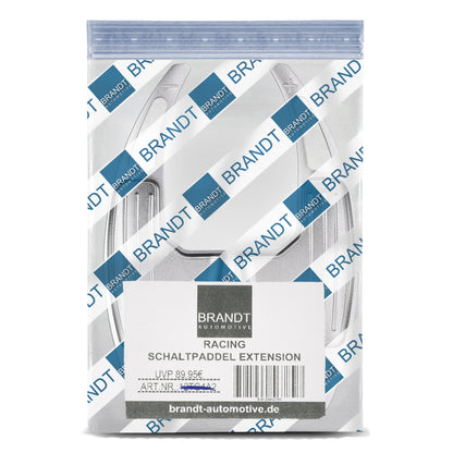 BRANDT Schaltwippen ALU SILBER kompatibel mit FORD MUSTANG VI S550 14-23 Schaltpaddel Paddel Aufsatz Drucktaster Wippenschalter