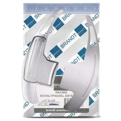 BRANDT Schaltwippen ALU SILBER kompatibel mit FORD MUSTANG VI S550 14-23 Schaltpaddel Paddel Aufsatz Drucktaster Wippenschalter