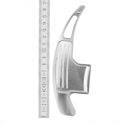 BRANDT Schaltwippen ALU SILBER kompatibel mit FORD MUSTANG VI S550 14-23 Schaltpaddel Paddel Aufsatz Drucktaster Wippenschalter