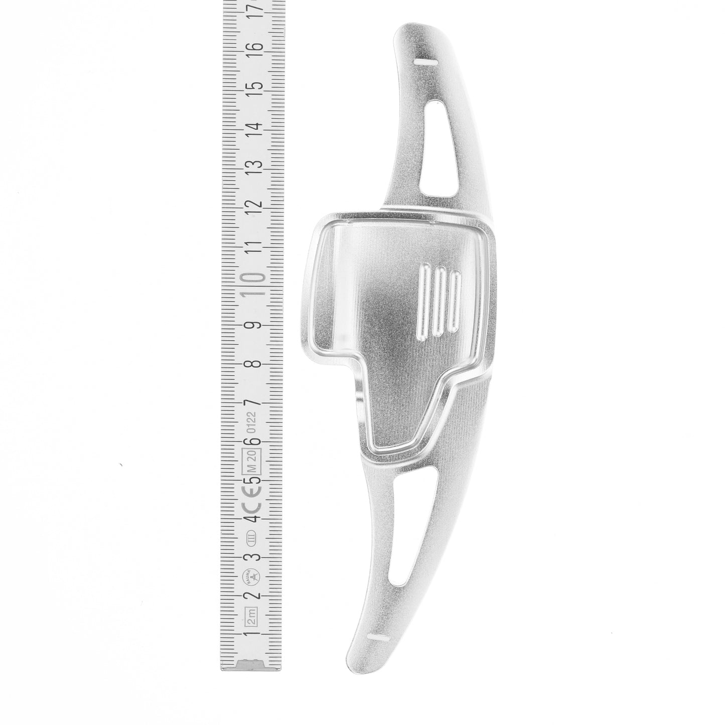 BRANDT Schaltwippen ALU SILBER kompatibel mit FORD FOCUS III IV 15-26 EcoSport 15-22 Schaltpaddel Paddel Aufsatz Drucktaster Wippenschalter