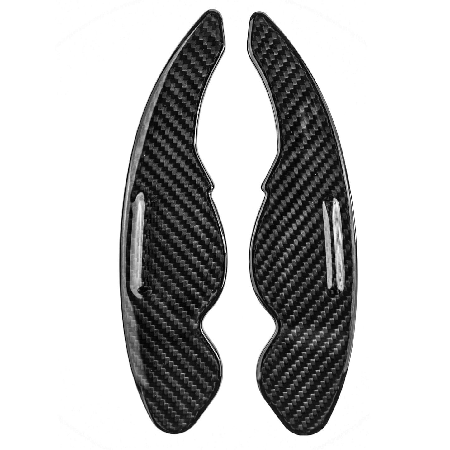 T CARBON ECHT Schaltwippen SCHWARZ kompatibel mit Jaguar F-Pace X761 16-25 F-Type 13-24 Schaltpaddel Paddel Aufsatz Drucktaster Wippenschalter