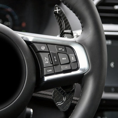 T CARBON ECHT Schaltwippen SCHWARZ kompatibel mit Jaguar F-Pace X761 16-25 F-Type 13-24 Schaltpaddel Paddel Aufsatz Drucktaster Wippenschalter