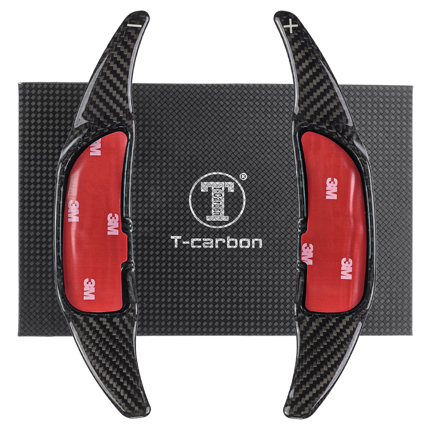 T CARBON ECHT Schaltwippen Black kompatibel mit Mercedes Benz C-Klasse W204 C204 S204 11-14 Schaltpaddel Paddel Aufsatz Wippenschalter