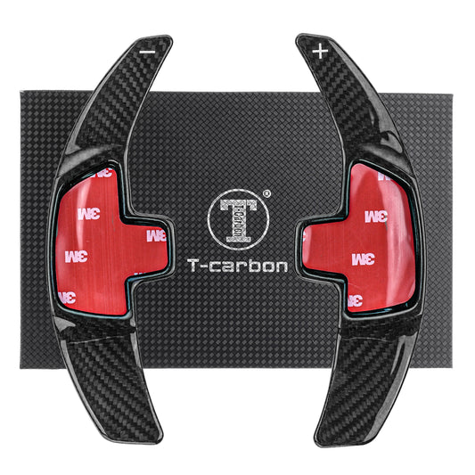 T CARBON ECHT Schaltwippen SCHWARZ kompatibel mit Mercedes Benz A-Klasse W176 W177 15-23 Schaltpaddel Paddel Aufsatz Wippenschalter
