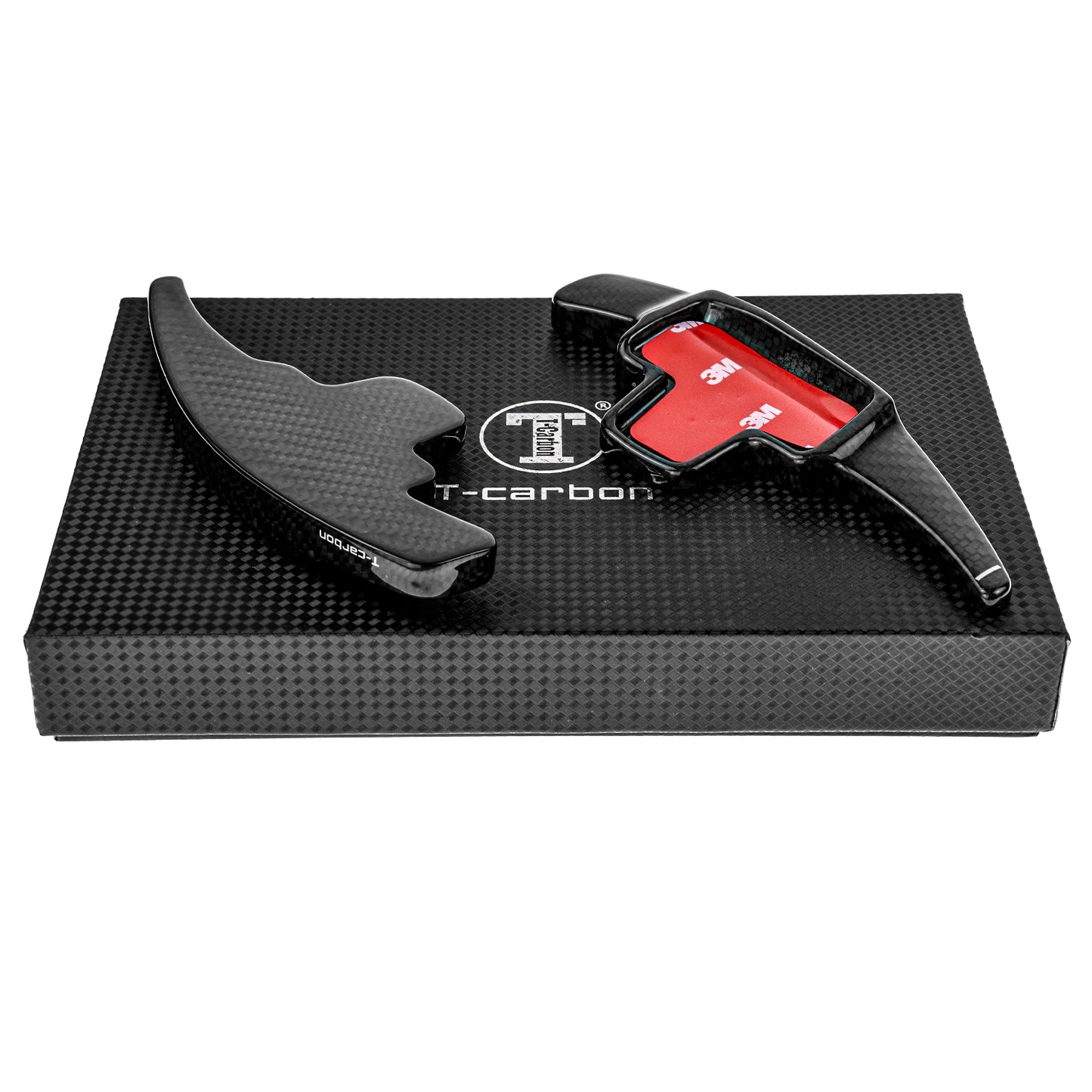 T CARBON ECHT Schaltwippen SCHWARZ kompatibel mit MERCEDES A-Klasse W176 12-18 GLK X204 08-12 Schaltpaddel Paddel Aufsatz Drucktaster Wippenschalter