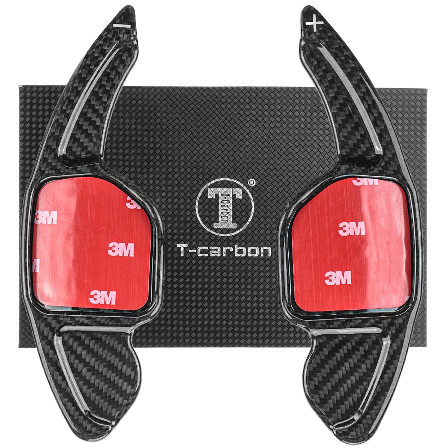 T CARBON ECHT Schaltwippen SCHWARZ kompatibel mit AUDI A3 S3 8P 04-13 RS3 11-12 A4 S4 B7 04-08 Schaltpaddel Paddel Aufsatz Drucktaster Wippenschalter