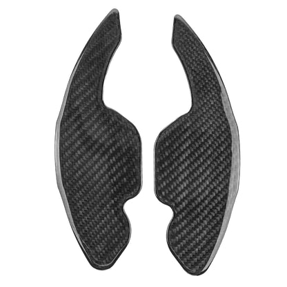 T CARBON ECHT Schaltwippen SCHWARZ kompatibel mit AUDI A3 S3 8P 04-13 RS3 11-12 A4 S4 B7 04-08 Schaltpaddel Paddel Aufsatz Drucktaster Wippenschalter