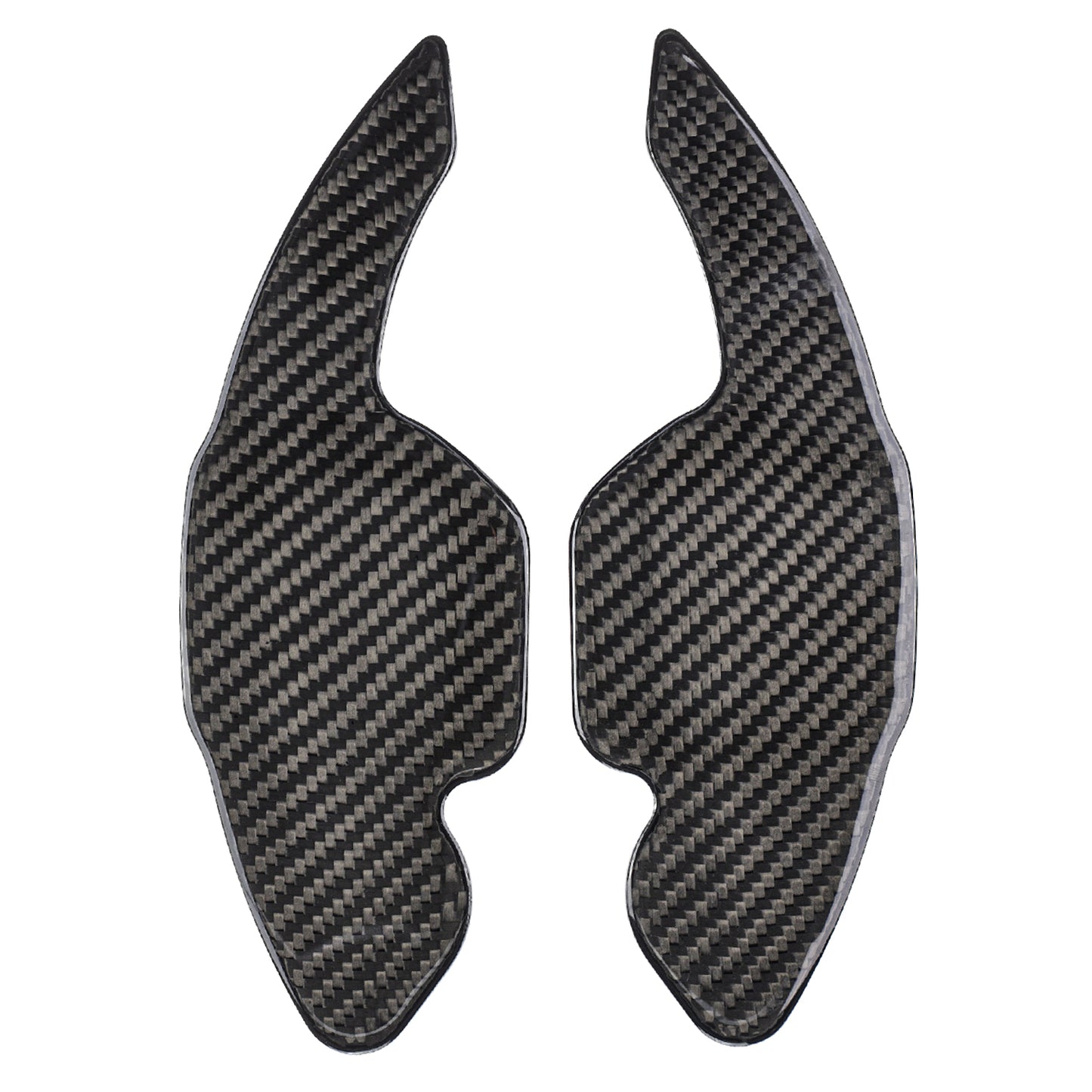 T CARBON ECHT Schaltwippen SCHWARZ kompatibel mit AUDI A1 8X 10-18 A3 S3 8V 12-16 Q7 4L Schaltpaddel Paddel Aufsatz Drucktaster Wippenschalter