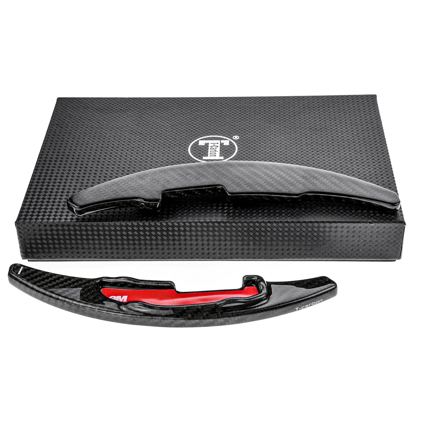 T CARBON ECHT Schaltwippen SCHWARZ kompatibel mit BMW M2 F22 F87 M3 F30 F35 F80 M4 F32 F82 F83 Schaltpaddel Paddel Aufsatz Drucktaster Wippenschalter