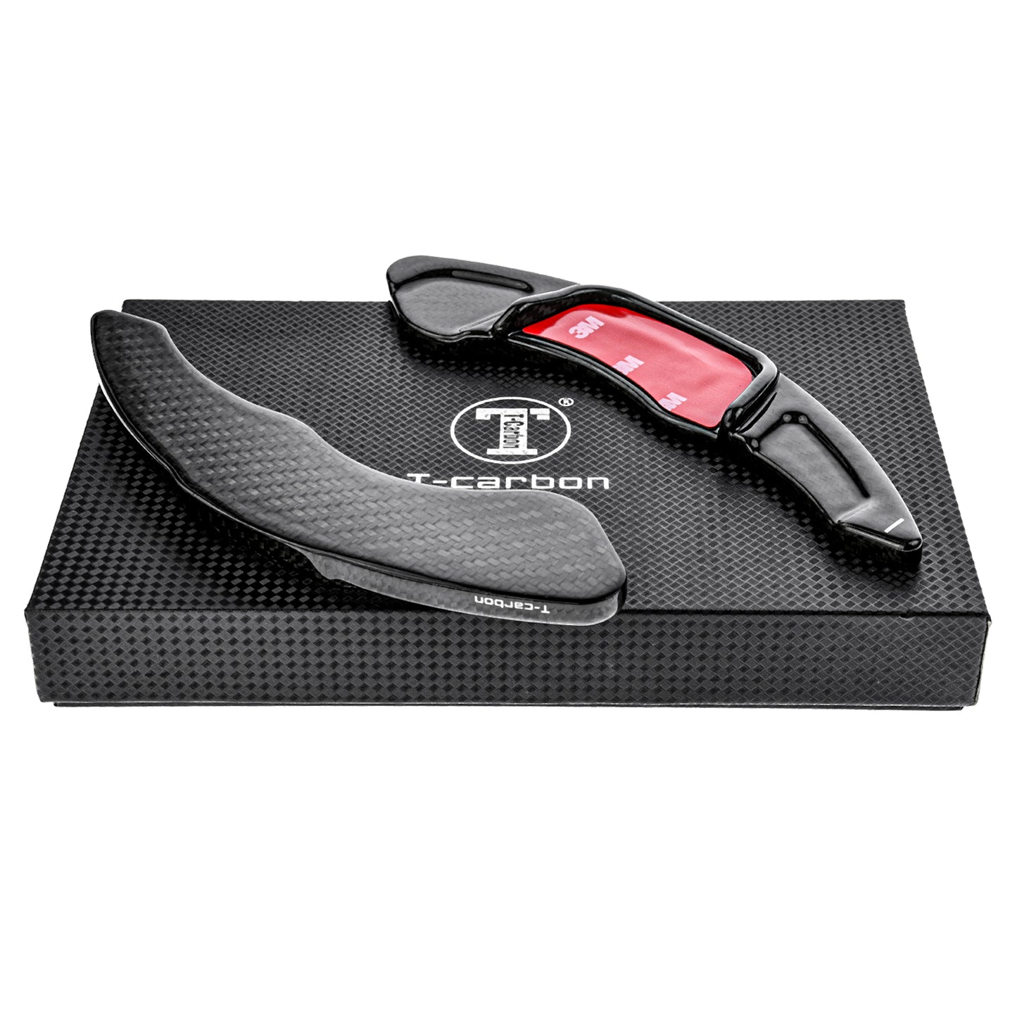 T CARBON ECHT Schaltwippen SCHWARZ kompatibel mit VW ARTEON R-LINE 3H 17-20 Schaltpaddel Paddel Aufsatz Drucktaster Wippenschalter