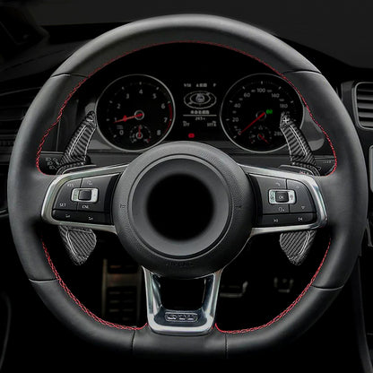 T CARBON ECHT Schaltwippen SCHWARZ kompatibel mit VW ARTEON R-LINE 3H 17-20 Schaltpaddel Paddel Aufsatz Drucktaster Wippenschalter