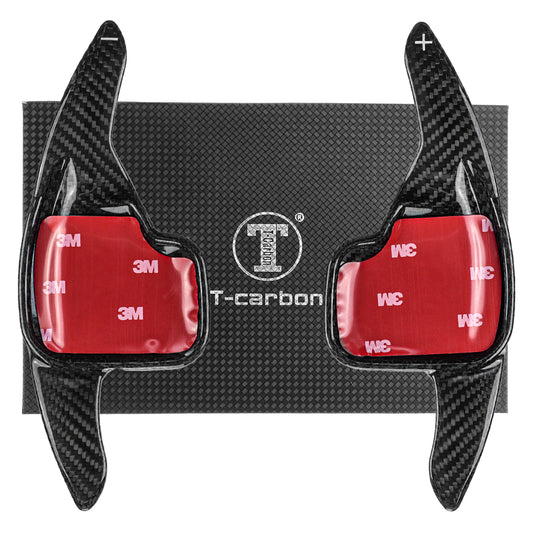 T CARBON ECHT Schaltwippen SCHWARZ kompatibel mit BMW 2er Active Tourer F45 14-21 Schaltpaddel Paddel Aufsatz Drucktaster Wippenschalter