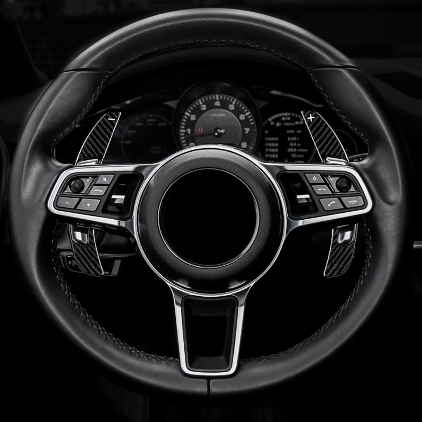 T CARBON ECHT Schaltwippen SCHWARZ kompatibel mit 718 BOXSTER T S GTS GT4 982 2016-2025 Schaltpaddel Paddel Aufsatz Drucktaster Wippenschalter