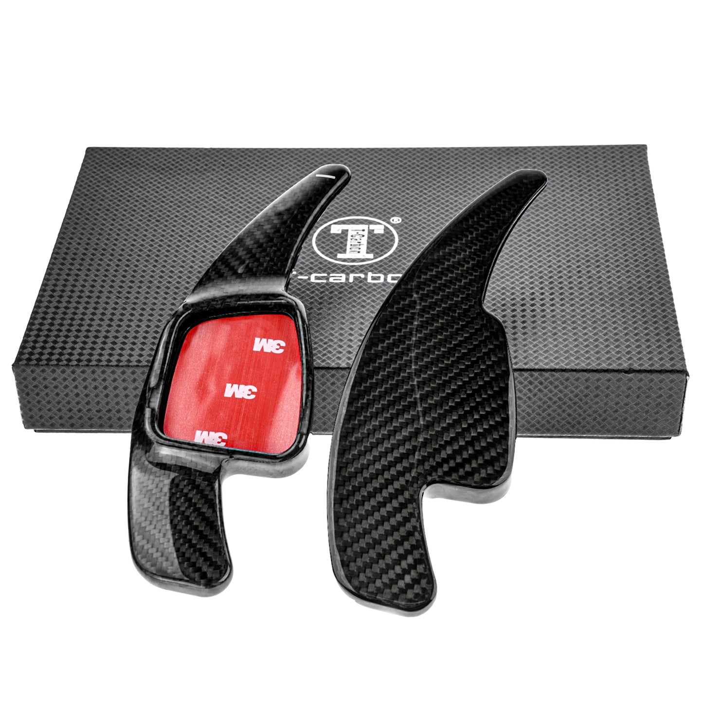 T CARBON ECHT Schaltwippen SCHWARZ kompatibel mit AUDI A1 GB AB 2021 A3 S3 8V 16-20 Schaltpaddel Paddel Aufsatz Drucktaster Wippenschalter
