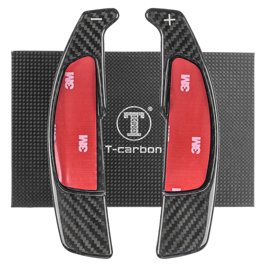 T CARBON ECHT Schaltwippen SCHWARZ kompatibel mit Mercedes AMG A-Klasse A45 W176 13-15 Schaltpaddel Paddel Aufsatz Drucktaster Wippenschalter