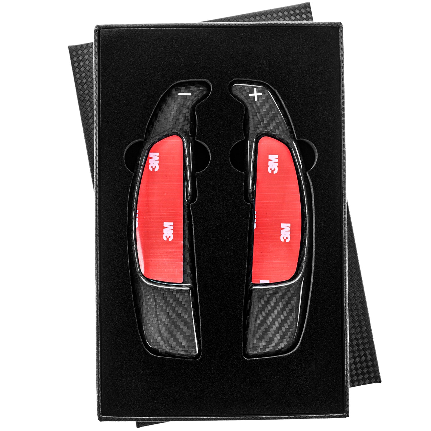 T CARBON ECHT Schaltwippen SCHWARZ kompatibel mit Mercedes AMG A-Klasse A45 W176 13-15 Schaltpaddel Paddel Aufsatz Drucktaster Wippenschalter