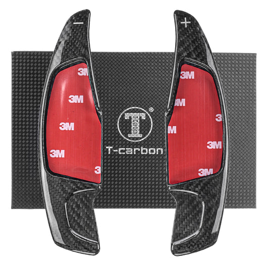 T CARBON ECHT Schaltwippen BLACK kompatibel mit BMW 6er GT G32 AB 2016 7er G11 G12 AB 2014 Schaltpaddel Paddel Aufsatz Drucktaster Wippenschalter