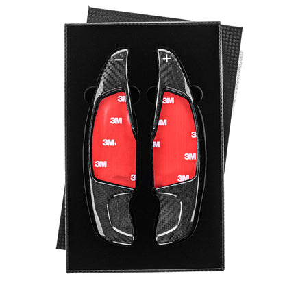 T CARBON ECHT Schaltwippen BLACK kompatibel mit BMW 6er GT G32 AB 2016 7er G11 G12 AB 2014 Schaltpaddel Paddel Aufsatz Drucktaster Wippenschalter