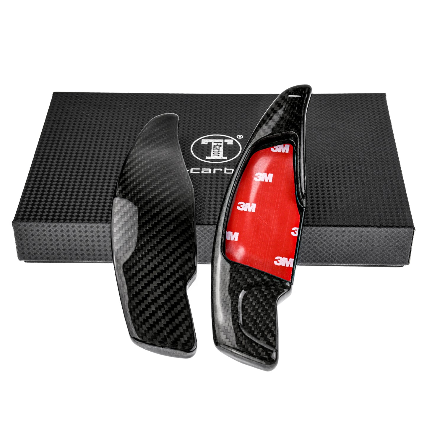 T CARBON ECHT Schaltwippen BLACK kompatibel mit BMW 6er GT G32 AB 2016 7er G11 G12 AB 2014 Schaltpaddel Paddel Aufsatz Drucktaster Wippenschalter