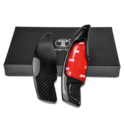 T CARBON ECHT Schaltwippen BLACK kompatibel mit BMW 6er GT G32 AB 2016 7er G11 G12 AB 2014 Schaltpaddel Paddel Aufsatz Drucktaster Wippenschalter