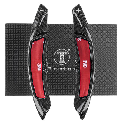T CARBON ECHT Schaltwippen SCHWARZ kompatibel mit 718 CAYMAN BOXSTER T S GTS GT4 982 16-25 Schaltpaddel Paddel Aufsatz Drucktaster Wippenschalter