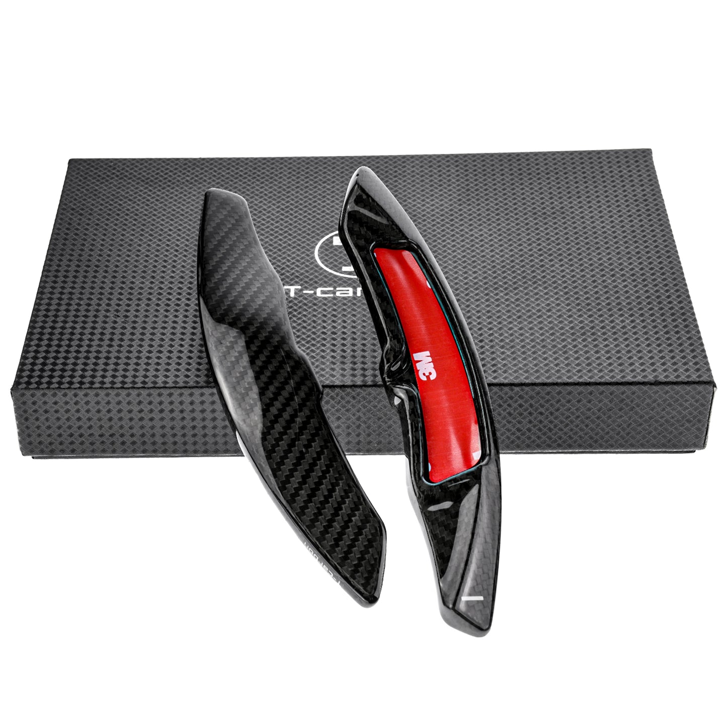 T CARBON ECHT Schaltwippen SCHWARZ kompatibel mit 718 CAYMAN BOXSTER T S GTS GT4 982 16-25 Schaltpaddel Paddel Aufsatz Drucktaster Wippenschalter