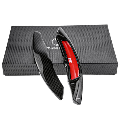 T CARBON ECHT Schaltwippen SCHWARZ kompatibel mit 718 CAYMAN BOXSTER T S GTS GT4 982 16-25 Schaltpaddel Paddel Aufsatz Drucktaster Wippenschalter