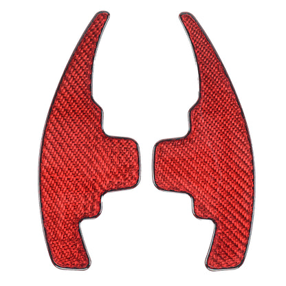 T CARBON ECHT Schaltwippen ROT kompatibel mit Mercedes Benz A-Klasse W176 W177 15-23 Schaltpaddel Paddel Aufsatz Drucktaster Wippenschalter