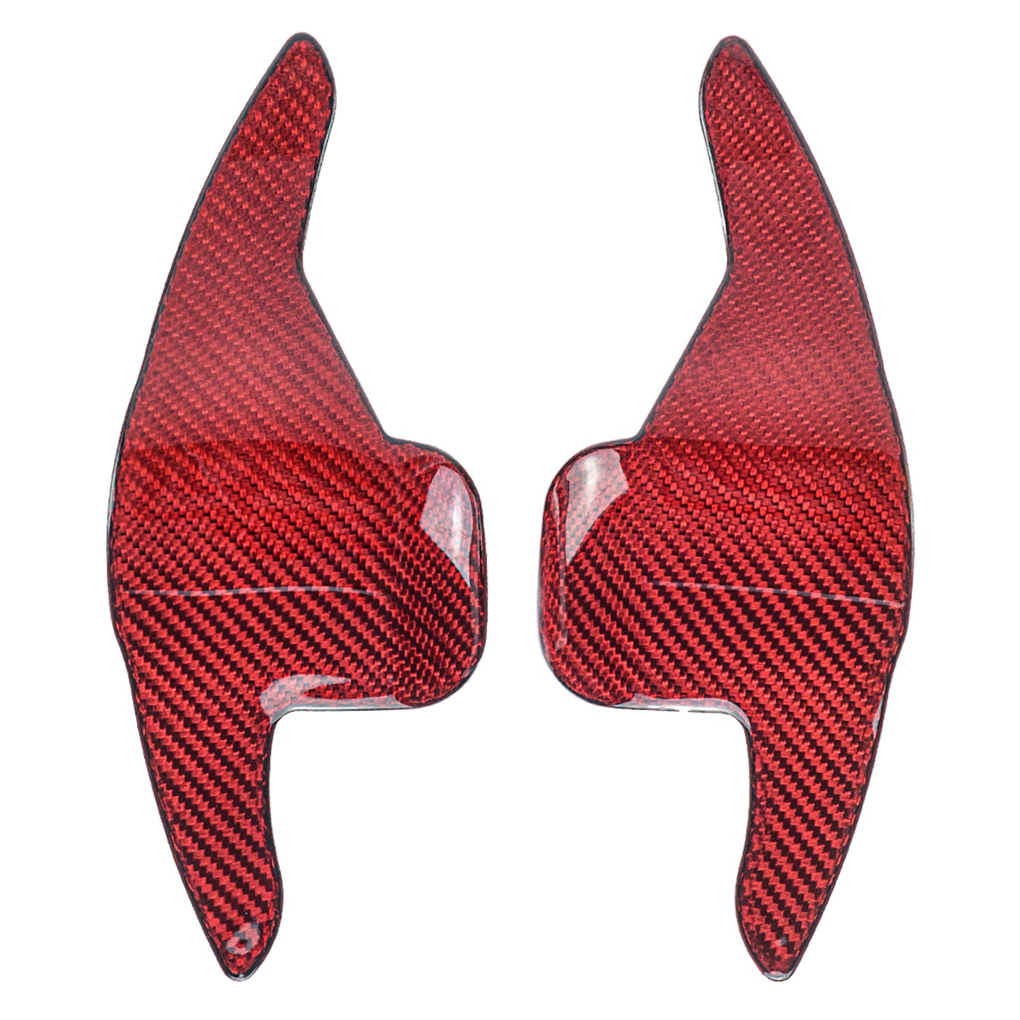 T CARBON ECHT Schaltwippen ROT kompatibel mit BMW 2er Active Tourer F45 14-21 Schaltpaddel Paddel Aufsatz Drucktaster Wippenschalter