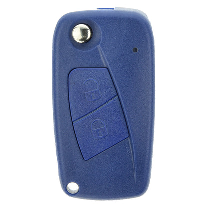 Klapp Schlüssel Gehäuse Fernbedienung Rohling SIP22 kompatibel mit FIAT 2 Tasten + Batterie