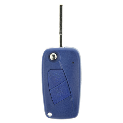 Klapp Schlüssel Gehäuse Fernbedienung Rohling SIP22 kompatibel mit FIAT 2 Tasten + Batterie