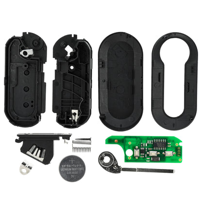 MT-KEY Funk Schlüssel 434MHZ kompatibel mit IVECO Daily V VI Citroen Jumper II Peugeot Boxer II Fiat Ducato III 500L Bravo Lancia Delta Ypsilon Musa