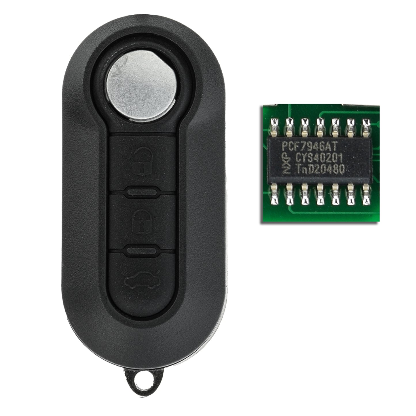 MT-KEY Funk Schlüssel 434MHZ kompatibel mit IVECO Daily V VI Citroen Jumper II Peugeot Boxer II Fiat Ducato III 500L Bravo Lancia Delta Ypsilon Musa