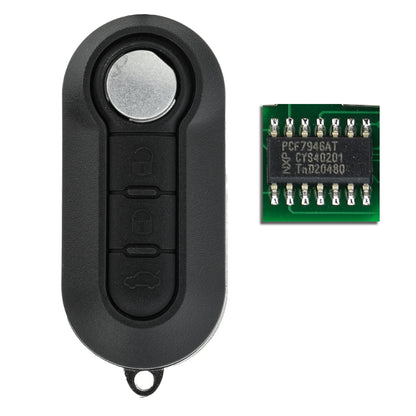 MT-KEY Funk Schlüssel 434MHZ kompatibel mit IVECO Daily V VI Citroen Jumper II Peugeot Boxer II Fiat Ducato III 500L Bravo Lancia Delta Ypsilon Musa