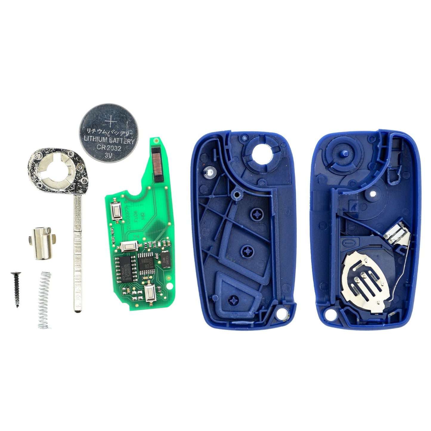 MT-KEY Funk Schlüssel 434MHZ kompatibel mit Citroen Nemo Fiat 500 Bravo Doblo II Ducato III Fiorino Qubo Grande Punto Panda Evo Stilo Opel Combo D IV Peugeot