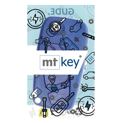 MT-KEY Funk Schlüssel 434MHZ kompatibel mit Citroen Nemo Fiat 500 Bravo Doblo II Ducato III Fiorino Qubo Grande Punto Panda Evo Stilo Opel Combo D IV Peugeot
